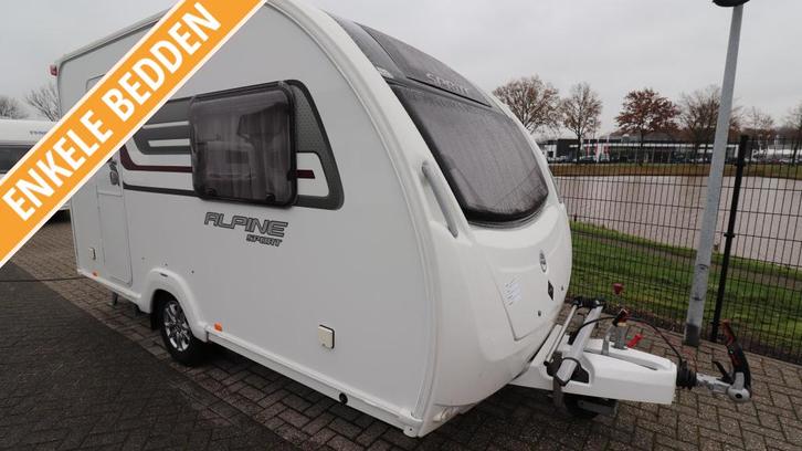 Sprite Alpine Sport 370EK Bj. 2015 / MOVER TENT / LUIFEL, Caravans en Kamperen, Caravans, Bedrijf, tot en met 2, 750 - 1000 kg