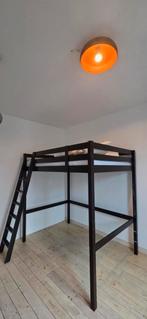 IKEA Stora Hoogslaper Zwart, Huis en Inrichting, Slaapkamer | Stapelbedden en Hoogslapers, Ophalen, Gebruikt, Hoogslaper, 140 cm