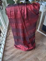 Glanzende Rode Gordijnstof - 9m x 79cm, Gebruikt, Elegant, Minder dan 100 cm, Rood