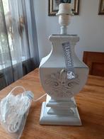 Lifestyle home collection lampenvoet whitewash, Huis en Inrichting, Lampen | Tafellampen, Minder dan 50 cm, Nieuw, Barok/landelijk