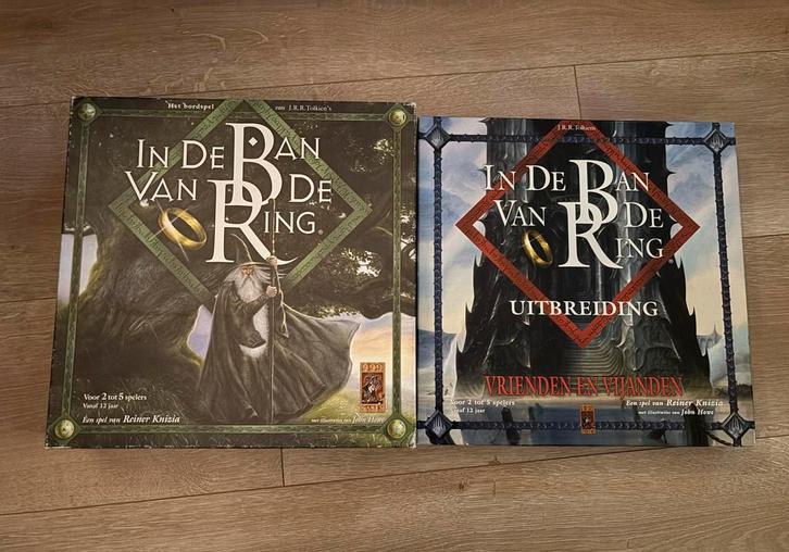 In de Ban van de Ring + Uitbreiding Vrienden en Vijanden, Hobby en Vrije tijd, Gezelschapsspellen | Bordspellen, Zo goed als nieuw
