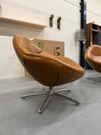 Nieuw in Doos Label Hidde Fauteuil Soft Bovino Naturel Gin, Huis en Inrichting, Fauteuils, Minder dan 75 cm, Nieuw, Label van den Berg