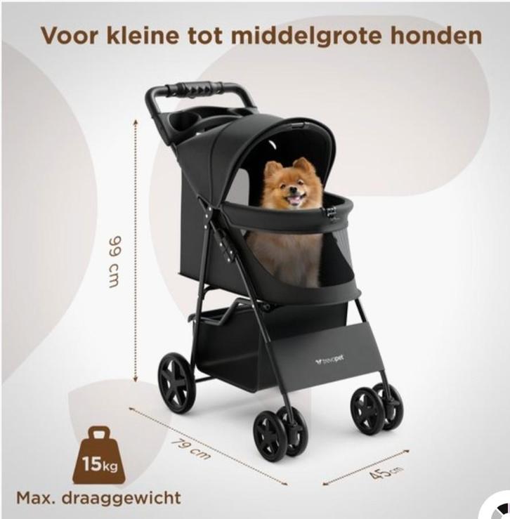 Hondenbuggy helemaal nieuw in de verpakking, Kinderen en Baby's, Buggy's, Nieuw, Ophalen of Verzenden