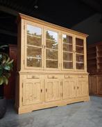 Antieke grenen winkelkast | Grote buffetkast #1644, Huis en Inrichting, Kasten | Buffetkasten, Metaal, 200 cm of meer, Ophalen of Verzenden