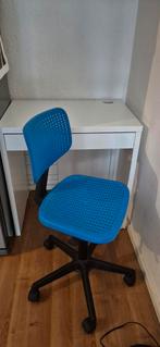 Ikea Micke bureau + stoel - Kinderbureau, Huis en Inrichting, Bureaus, Ophalen, Met wielen, Gebruikt, Bureau
