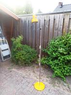 vintage retro gele staande lamp vloerlamp, Ophalen, Gebruikt