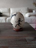 Handbeschilderd struisvogelei, Antiek en Kunst, Ophalen