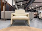 Als nieuw Leolux Felizia Fauteuil Senso egret design Stoel, Huis en Inrichting, Fauteuils, Leolux, 75 tot 100 cm, Ophalen of Verzenden