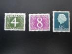 NL 1962; serie FRANKEERZEGELS OP FLUORESCEREND PAPIER, Verzenden, Na 1940, Postfris