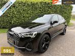 Audi Q3 Sportback 45 TFSIe|SLINE/Black edit.|SFEERVER|LEDER, Auto's, Audi, Gebruikt, Zwart, 150 pk, Zwart