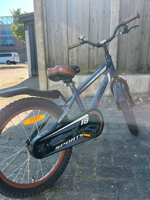 Stoere kinder crossfiets - 18 inch, Fietsen en Brommers, Fietsen | Crossfietsen en BMX, Gebruikt, 16 tot 20 inch, Staal, Verzenden