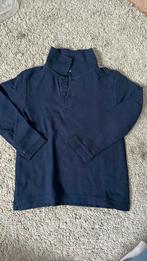 Donkerblauwe polo met langen mouwe., Ophalen of Verzenden, Zo goed als nieuw, Jongen, Shirt of Longsleeve