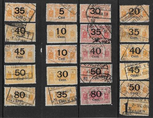 Spoorwegzegels   Treinzegels, Postzegels en Munten, Postzegels | Nederland, Gestempeld, T/m 1940, Verzenden