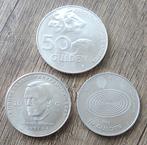 Zilveren 50 gulden 1982 en 10 gulden 1997 & 1999., Setje, Koningin Beatrix, Zilver, Overige waardes