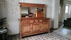 Massief grenen kast dressoir met spiegel, Huis en Inrichting, Kasten | Dressoirs, Ophalen, Gebruikt, 25 tot 50 cm