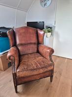 Schapenleren fauteuil/stoel, Huis en Inrichting, Ophalen, Gebruikt, 75 tot 100 cm, 50 tot 75 cm