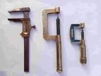 Antiek setje micro meters plus (messing)  schuifmaatje, Verzenden