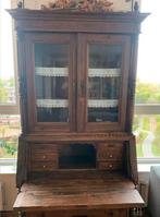 Kast antieke grenen secretaire schrijfbureau Buffetkast., Antiek en Kunst, Ophalen of Verzenden