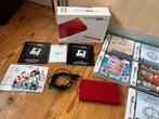 Nintendo DS Lite Rood - Nieuwstaat + 11 Games!, Spelcomputers en Games, Spelcomputers | Nintendo DS, Met games, Ophalen of Verzenden