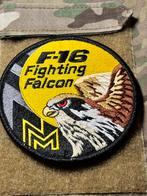 Swirl Nationaal museum F-16 fighting falcon RNLAF, Verzenden, Luchtmacht, Nederland, Embleem of Badge