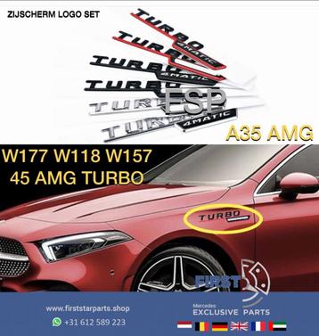 4MATIC EMBLEEM A35 A45 CLA GLA 35 45 AMG ZIJSCHERM LOGO SET  beschikbaar voor biedingen