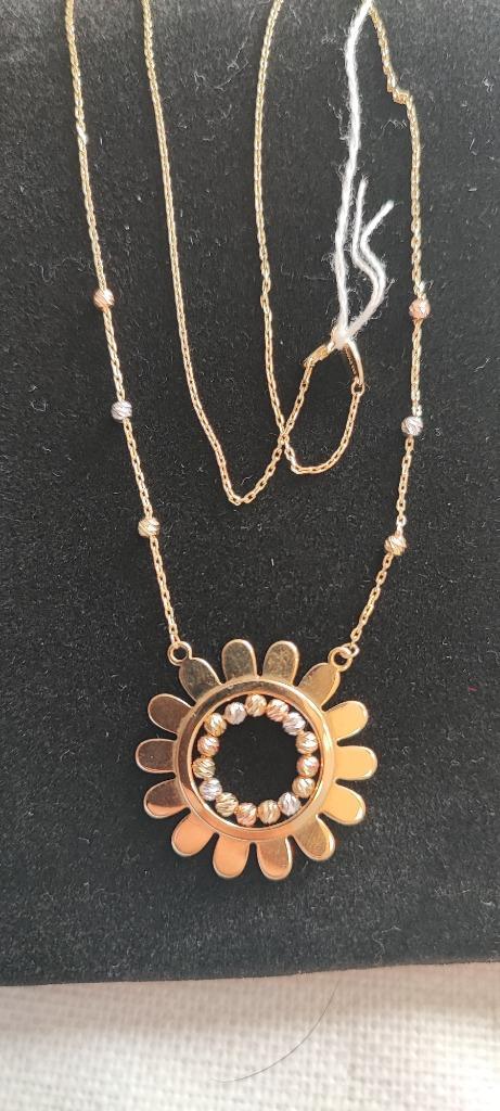 Gouden ketting 14, Sieraden, Tassen en Uiterlijk, Kettingen, Zo goed als nieuw, Goud, Goud, Ophalen