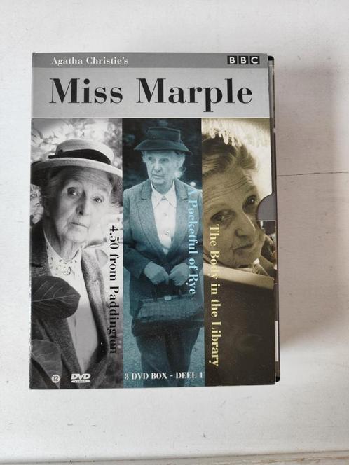 Miss Marple dvd box met 3 dvd's, Cd's en Dvd's, Dvd's | Thrillers en Misdaad, Zo goed als nieuw, Ophalen of Verzenden