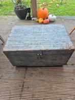Oude houten dekenkist op wielen, Ophalen, Gebruikt, 50 tot 100 cm, Minder dan 50 cm
