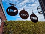 Kerstbal raamsticker met naam, Diversen, Kerst, Ophalen of Verzenden