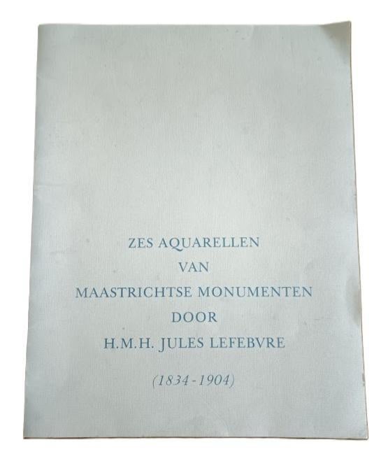 Zes aquarellen van Maastrichtse monumenten, Ophalen of Verzenden
