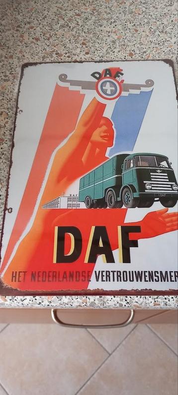 DAF Truck Reclamebord - 20x30 cm - Nieuw beschikbaar voor biedingen