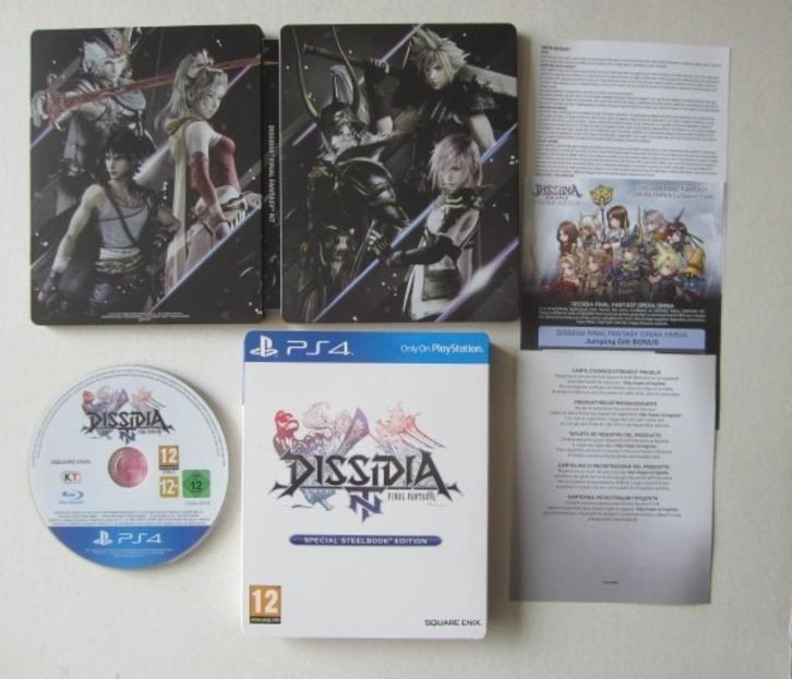 Final Fantasy Dissidia Steelbook Playstation 4 PS4, Spelcomputers en Games, Games | Sony PlayStation 4, Zo goed als nieuw, Avontuur en Actie