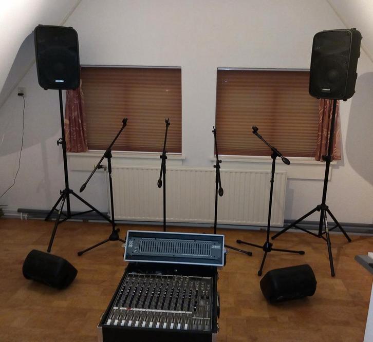 Complete PA-Installatie., Muziek en Instrumenten, Mengpanelen, Gebruikt, Ophalen of Verzenden