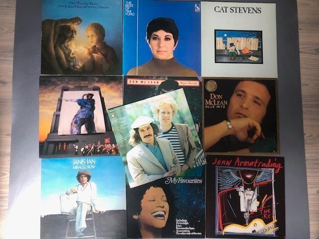 Set van 10 pop lps, Cd's en Dvd's, Vinyl | Pop, Gebruikt, 1960 tot 1980, 12 inch, Ophalen of Verzenden