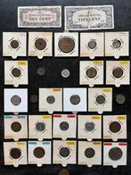 Nederlands-Indië, Suriname, Antillen 2 biljetten + 27 munten, Postzegels en Munten, Munten en Bankbiljetten | Verzamelingen, Ophalen of Verzenden