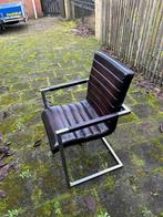 Eetkamerstoelen - 4x, Ophalen, Gebruikt, Zwart, Leer