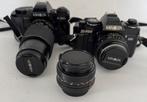 2 analoge foto camera’s Minolta X 300s 75 150 mm en X 700., Gebruikt, Minolta, Spiegelreflex, .