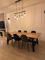 Grote Houten Tafel te koop (optioneel inlc stoelen), 200 cm of meer, Ophalen of Verzenden, Zo goed als nieuw, Vijf personen of meer