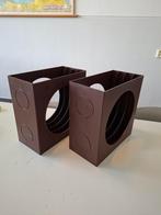 2x Schweizer Design platenrek elpees, vinyl vintage jaren 70, Cd's en Dvd's, Vinyl | Overige Vinyl, Ophalen of Verzenden, Gebruikt