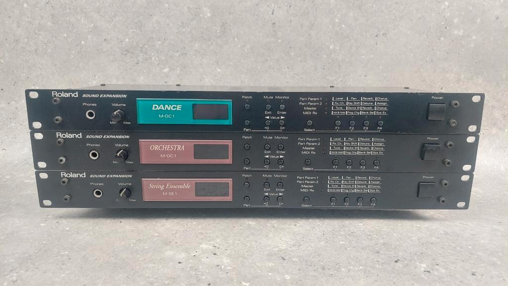 ≥ 👉 3x Roland Sound Expansion Set! M-DC1 _ M-OC1 _ M-SE1 _