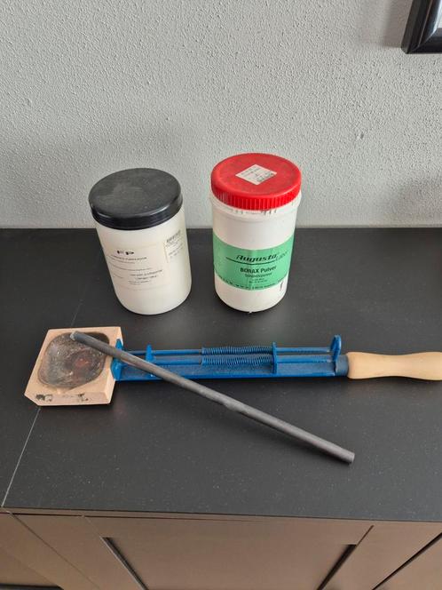 Smeltset voor goud en zilver - Compleet, Antiek en Kunst, Antiek | Gereedschap en Instrumenten, Ophalen