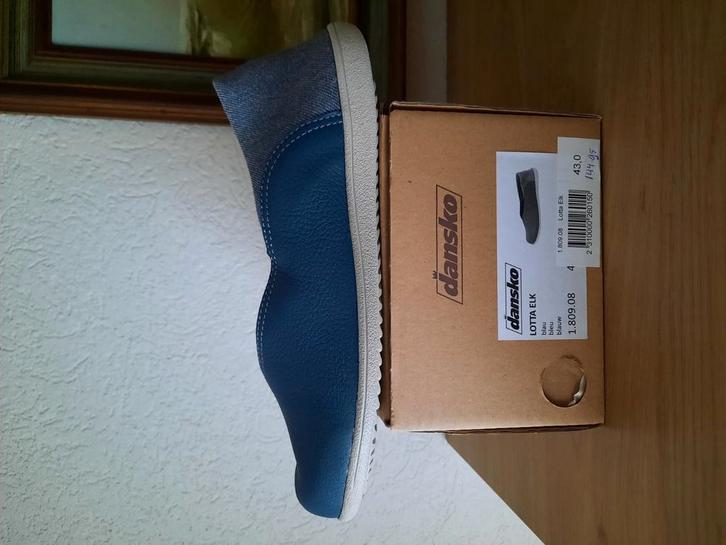 INTERSKO Dansko Lotta Elk 43 nieuw elandleer, Kleding | Dames, Schoenen, Nieuw, Instappers, Blauw, Ophalen of Verzenden