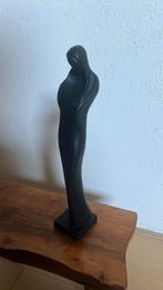 Vintage, massief gietijzer, art deco beeld van vrouw, Antiek en Kunst, Ophalen of Verzenden
