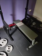 Flat bench (Powermark), Sport en Fitness, Fitnessmaterialen, Ophalen, Zo goed als nieuw, Benen, Fitnessbank