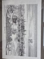 Litho van Düsseldorf in lijst, Ophalen