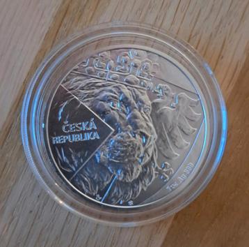 1 oz Czech Mint Lion zilveren munt 2024 beschikbaar voor biedingen