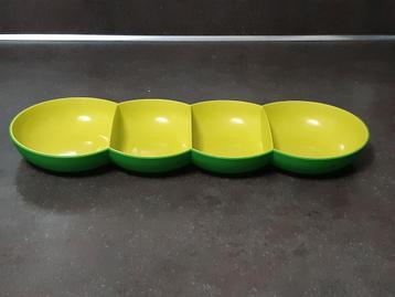 Tupperware allegra tapas schaal groen uitmuntend beschikbaar voor biedingen