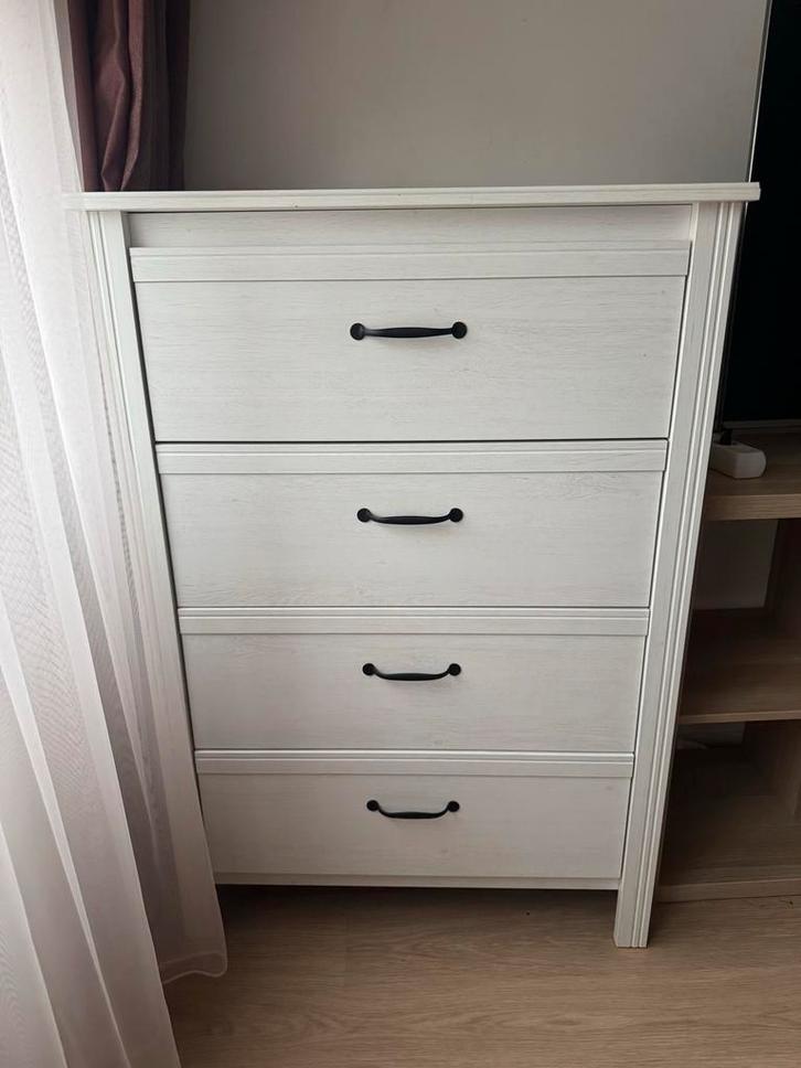 IKEA Ladekast met 4 Lades, Huis en Inrichting, Kasten | Ladekasten, Gebruikt, 100 tot 150 cm, 50 tot 100 cm, 25 tot 50 cm, Kunststof