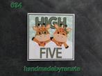 Nr. 634 Handgemaakte wenskaart High Five!, Ophalen of Verzenden, Nieuw, Overige thema's