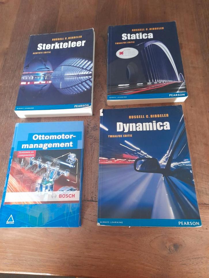 Autotechniek Studieboeken - Sterkteleer, Statica, Dynamica, Boeken, Studieboeken en Cursussen, Gelezen, MBO, Beta, Ophalen of Verzenden